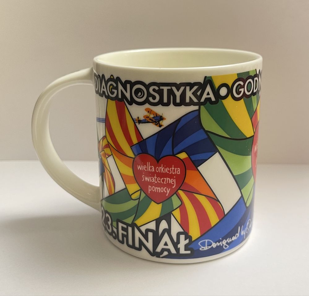 Wośp 23 Finał kubek kolekcjonerski porcelanowy designed by Owsiak