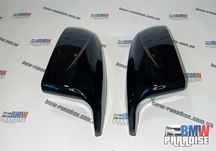ЦЕНА ЗА ДВЕ Накладки на зеркала в M-стиле X5 E70, X6 E71 Черный глянец