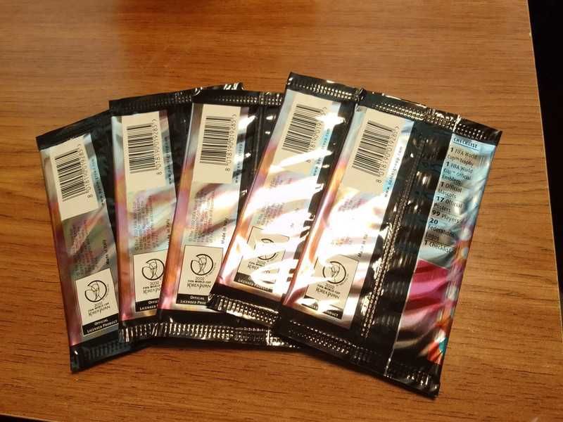 Karty piłkarskie panini world cup 2002 saszetki 5 sztuk