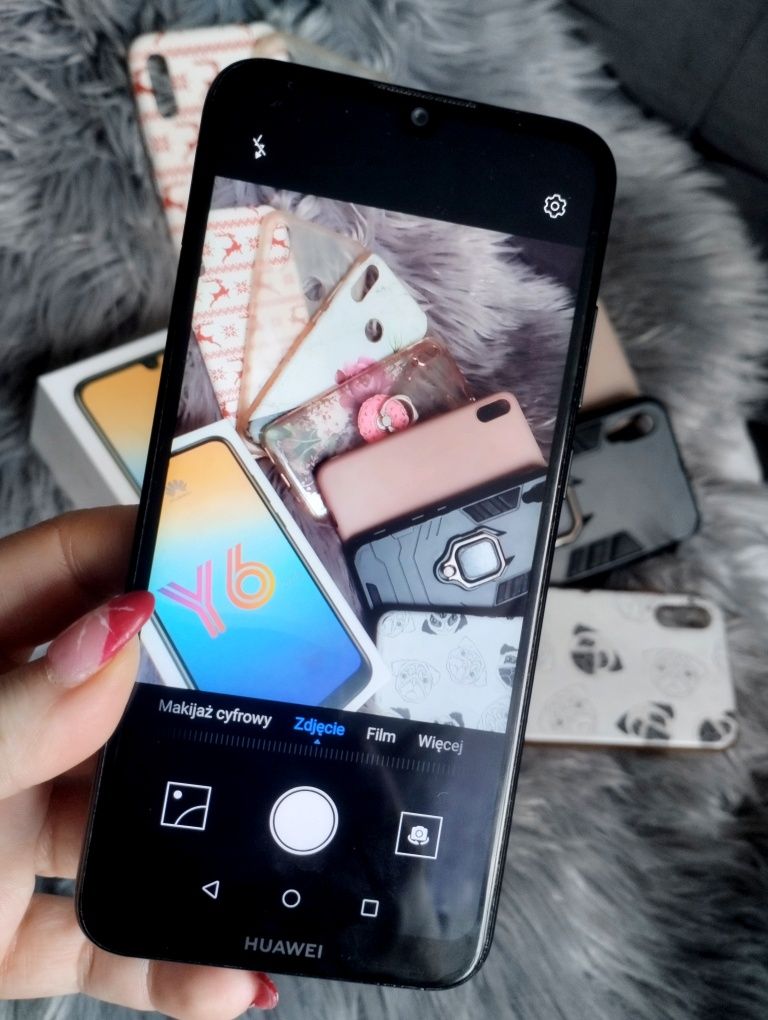 Huawei y6 2019 komplet obudowa pancerna + szkło i 7 etui gratisy wyprz