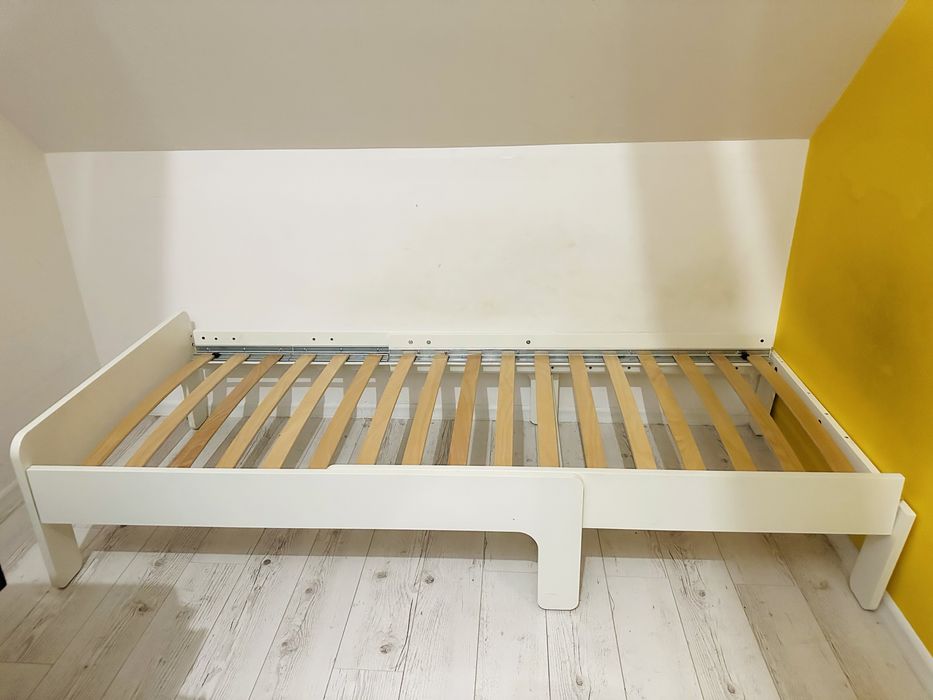 Rama łóżka, łóżko 90x200 Ikea białe, materac gratis
