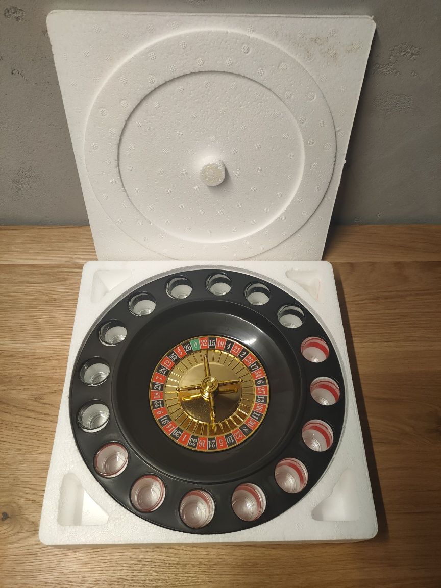 Ruletka kieliszkowa Drinking Roulette Set - nowa gra imprezowa