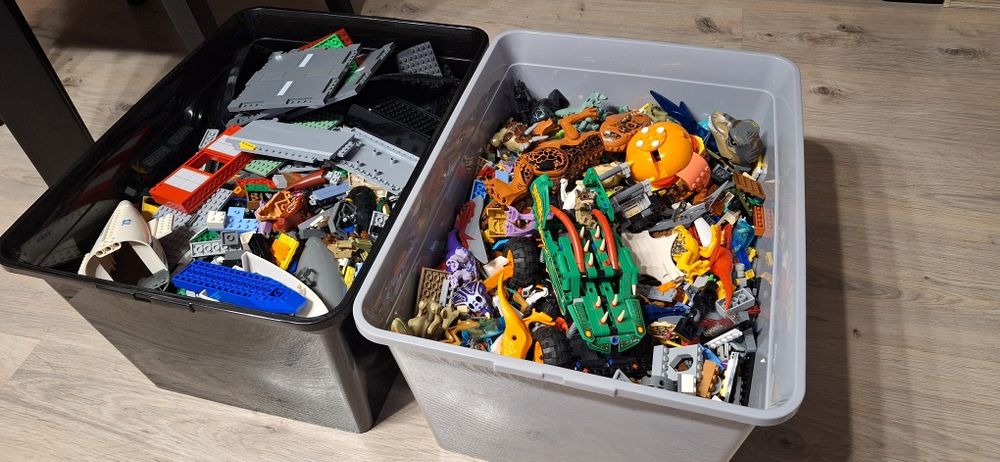 Dwa duże pudła MIX Klocków LEGO około 18kg