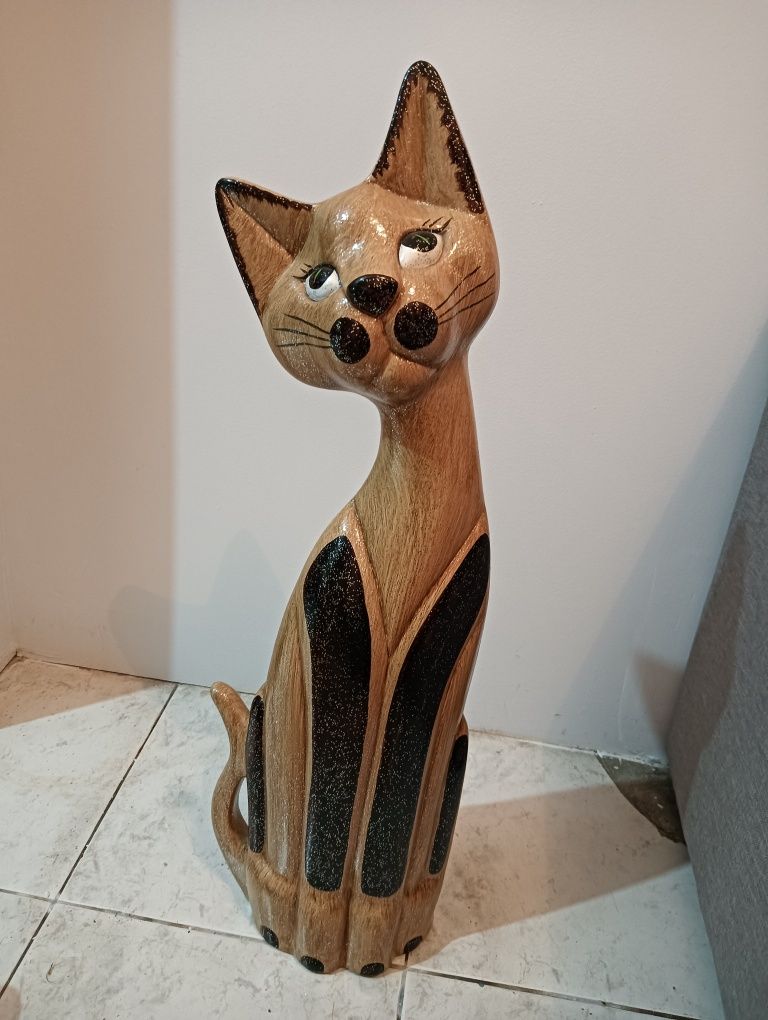 Gato cerâmica decoração