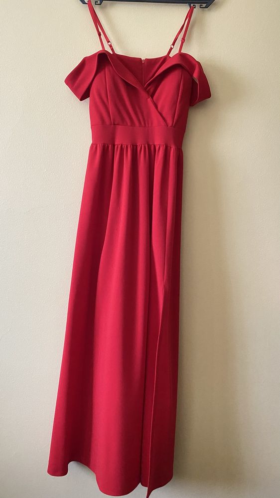 vestido de festa vermelho