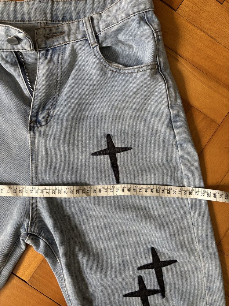 Джинси Baggy блакитні L