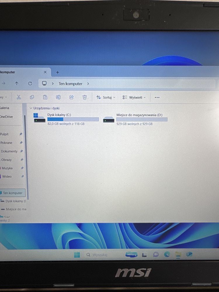 Laptop gamingowy MSI MS-16JF