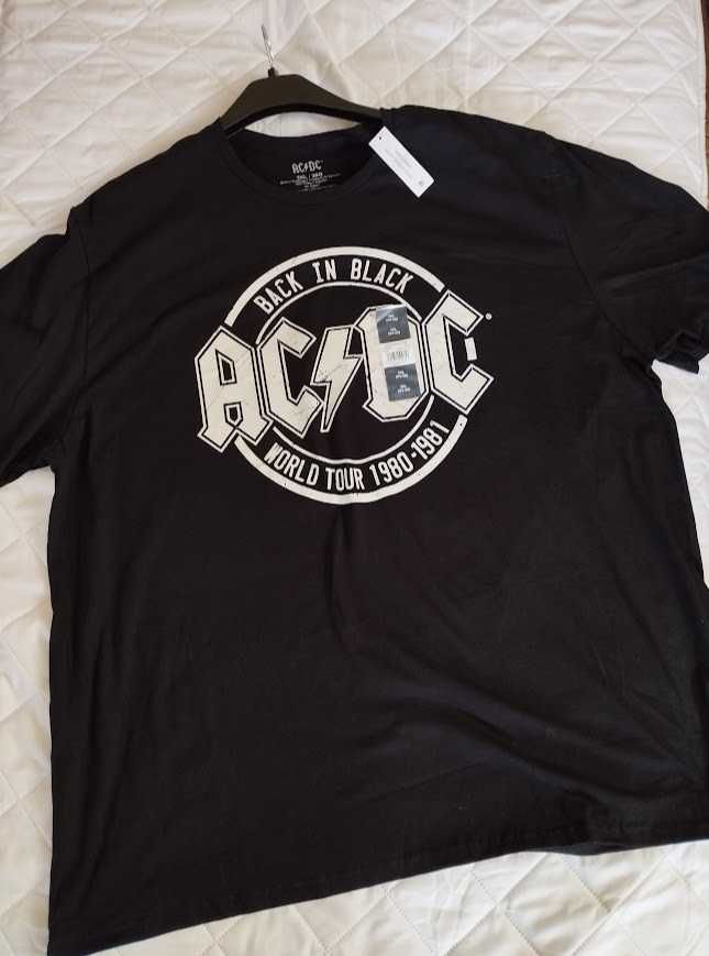 Чоловіча футболка AC/DC Back In Black рокер L, XL, 2XL, 3XL