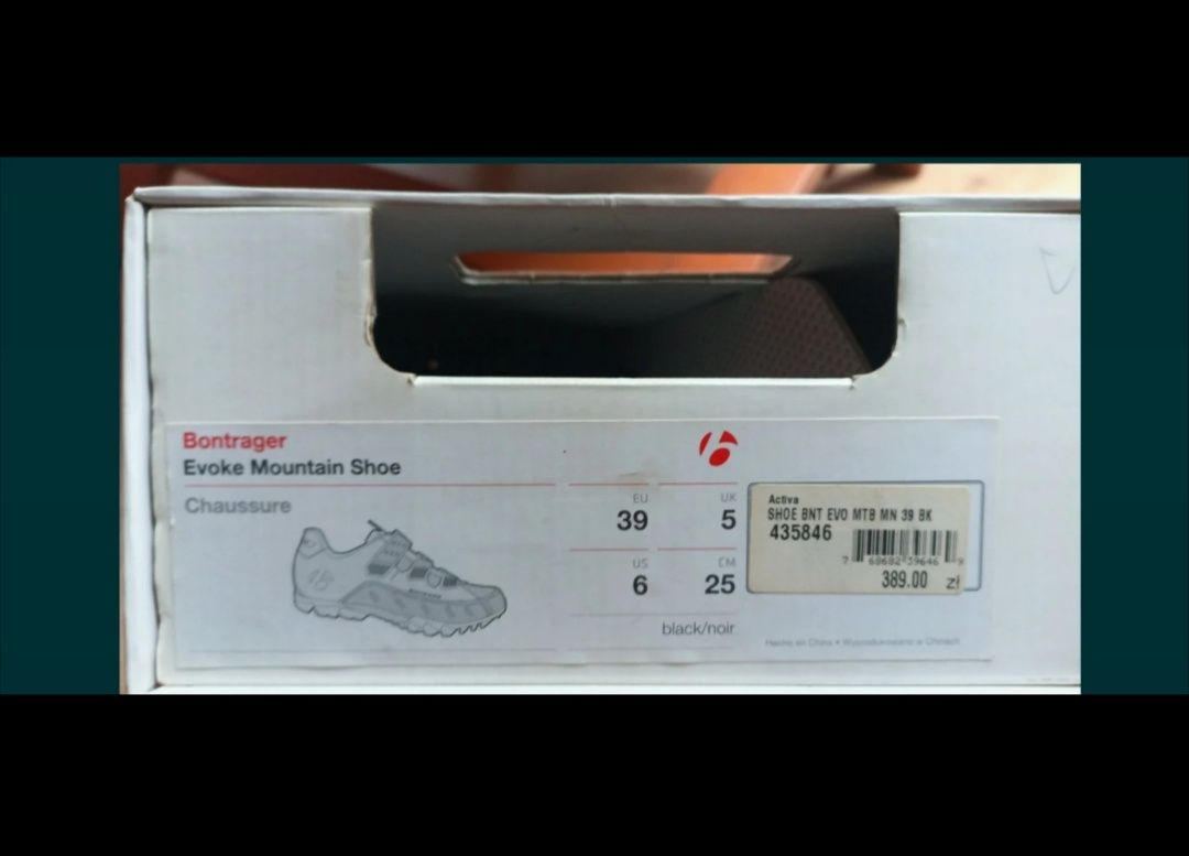 Bontrager Nowe buty SPD evoke r39