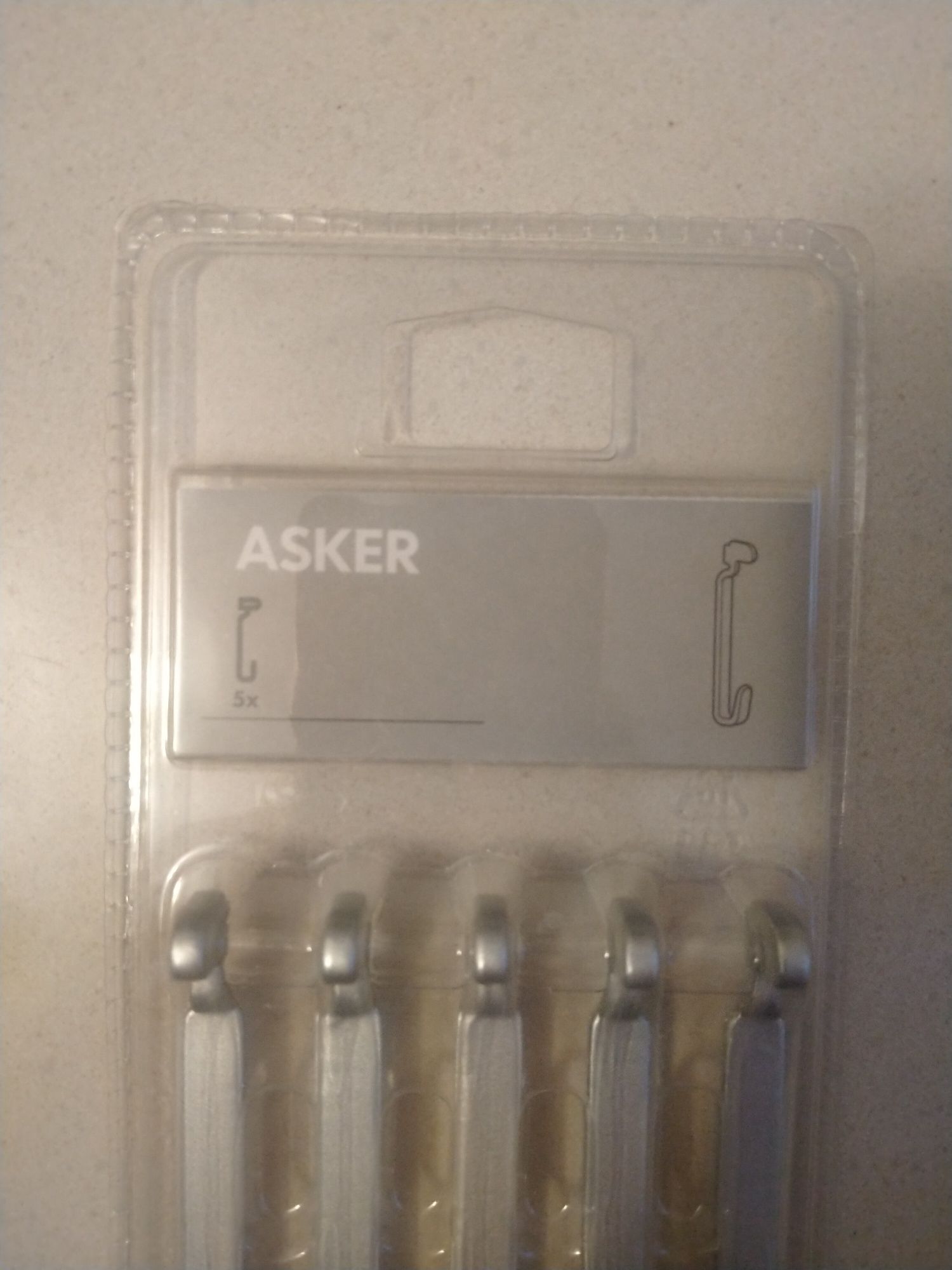 Haczyki IKEA ASKER Nowe