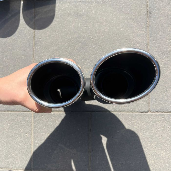 Нові насадки на вихлоп глушник ауді Audi A4 B9 S-Line