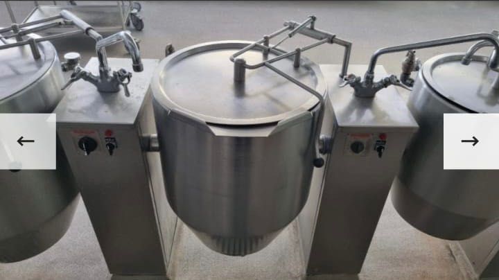 Kotły warzelne - zestaw trzech kotłów 20, 40, 60 L