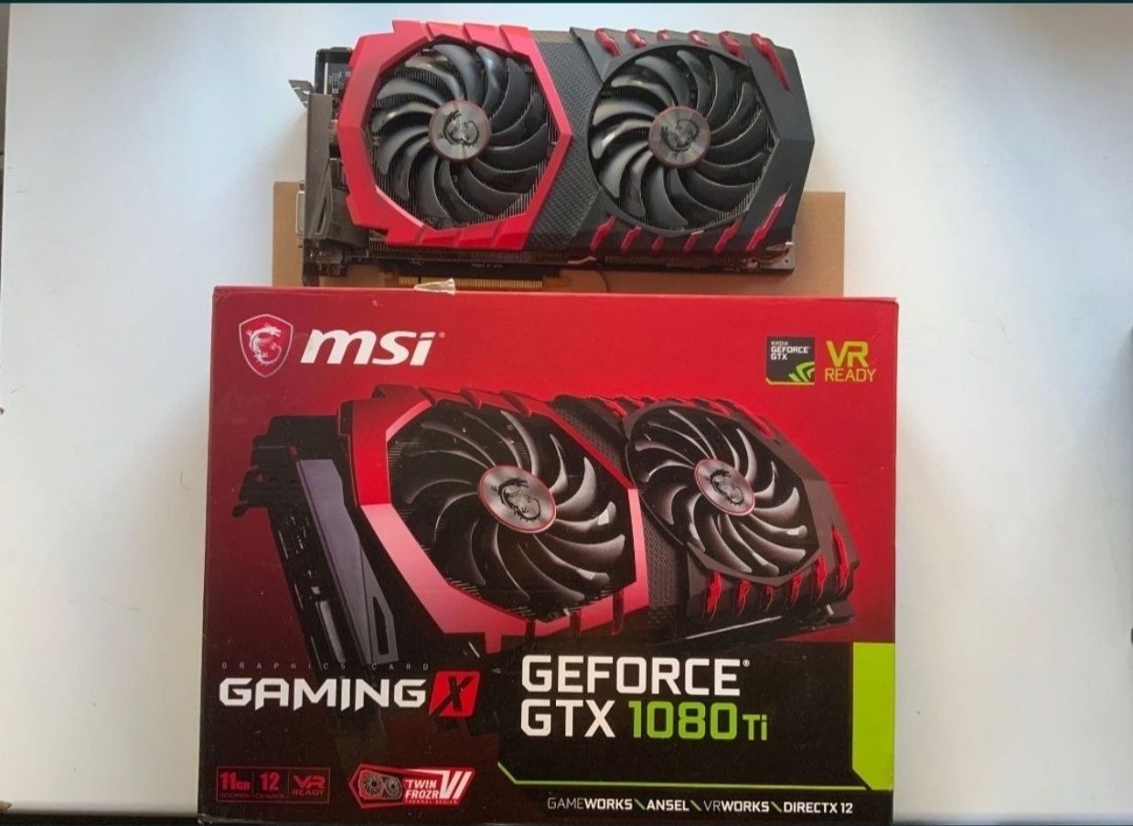 Топовая MSI GTX 1080 Ti 11-Gb Gaming X Любые тесты Магазин NEON