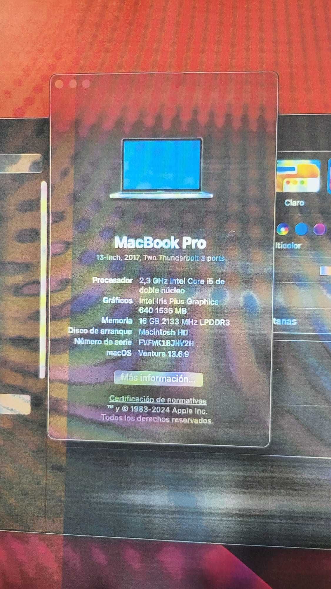 Motherboard MacBook Pro A1708 i5 16GB