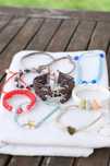 Lote de 9 pulseiras