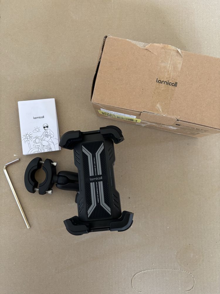 Lamicall Uchwyt na telefon dla motocykli aluminium.