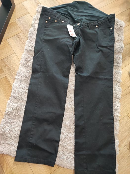 Spodnie ciążowe, r. EUR 48, bawełna, nie używane.