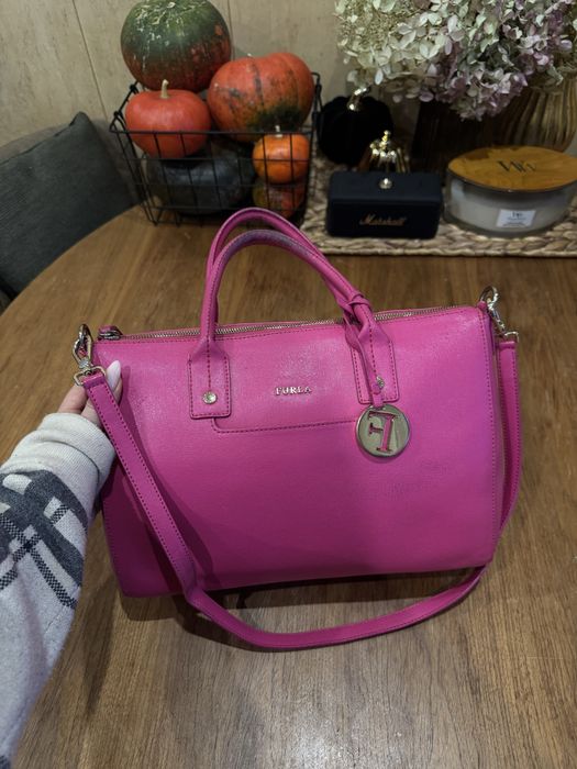 Сумка кожа сафьян furla оригинал