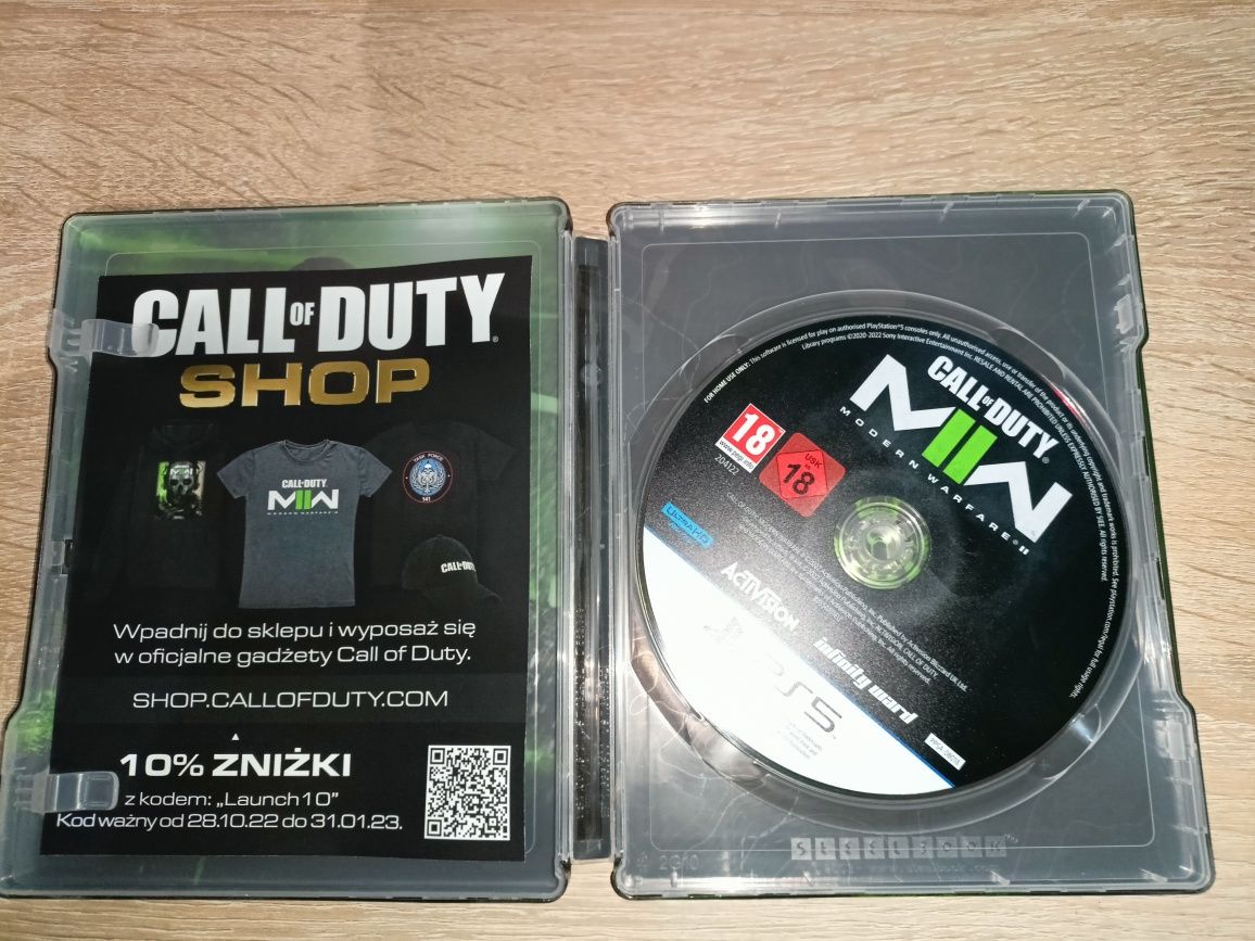 Call of duty MW2 ps5 steelbook