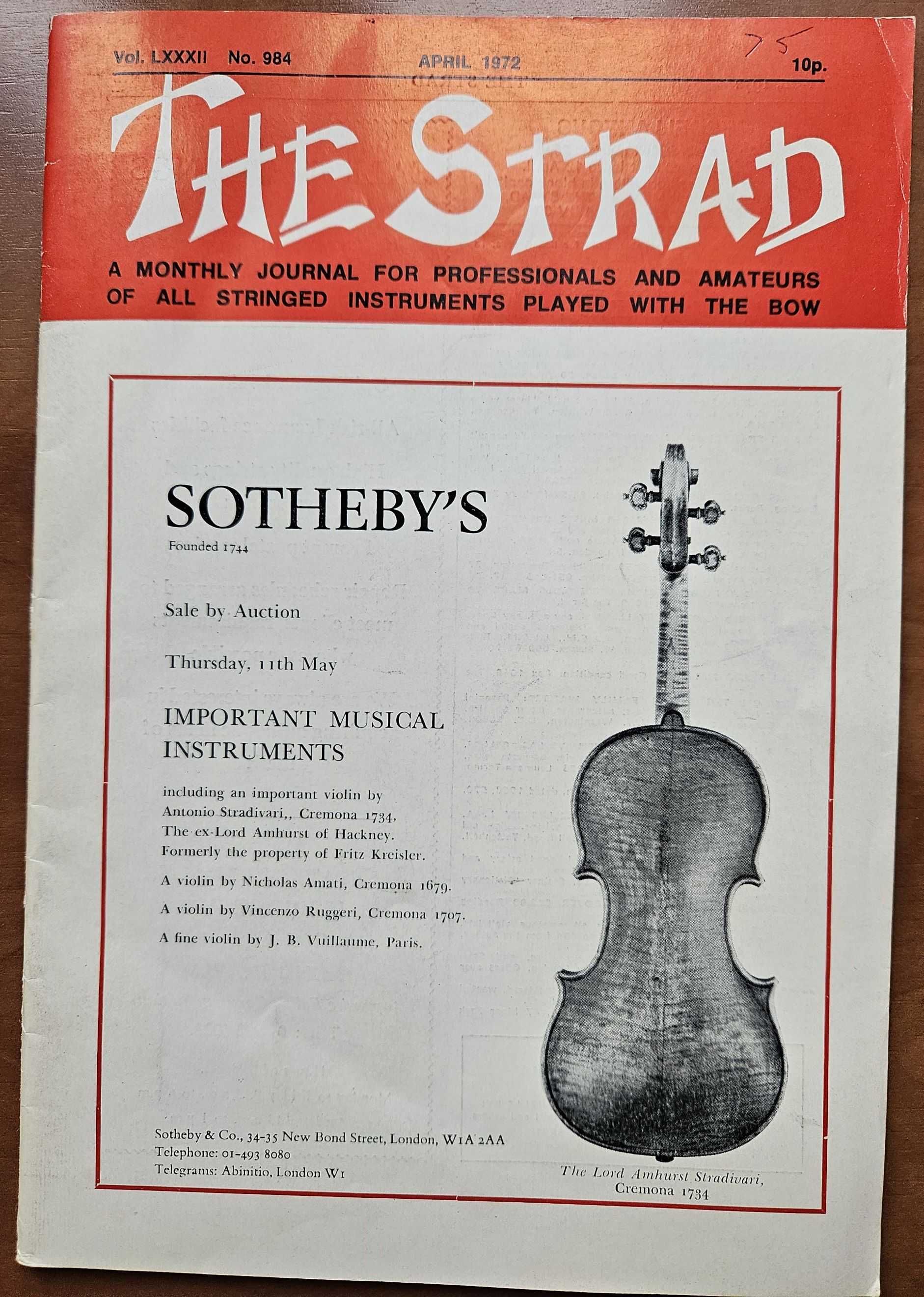 Stradivarius - skrzypce Henryka Wieniawskiego w "THE STRAD"