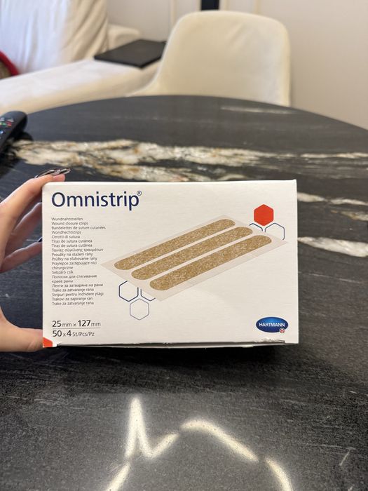 Смужки / пластир для безшовного закриття ран Omnistrip 25 мм х 127 мм