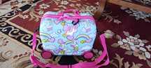 Mala troller de viagem para menina com unicornios