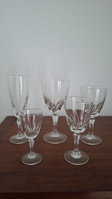 Copos de meio cristal