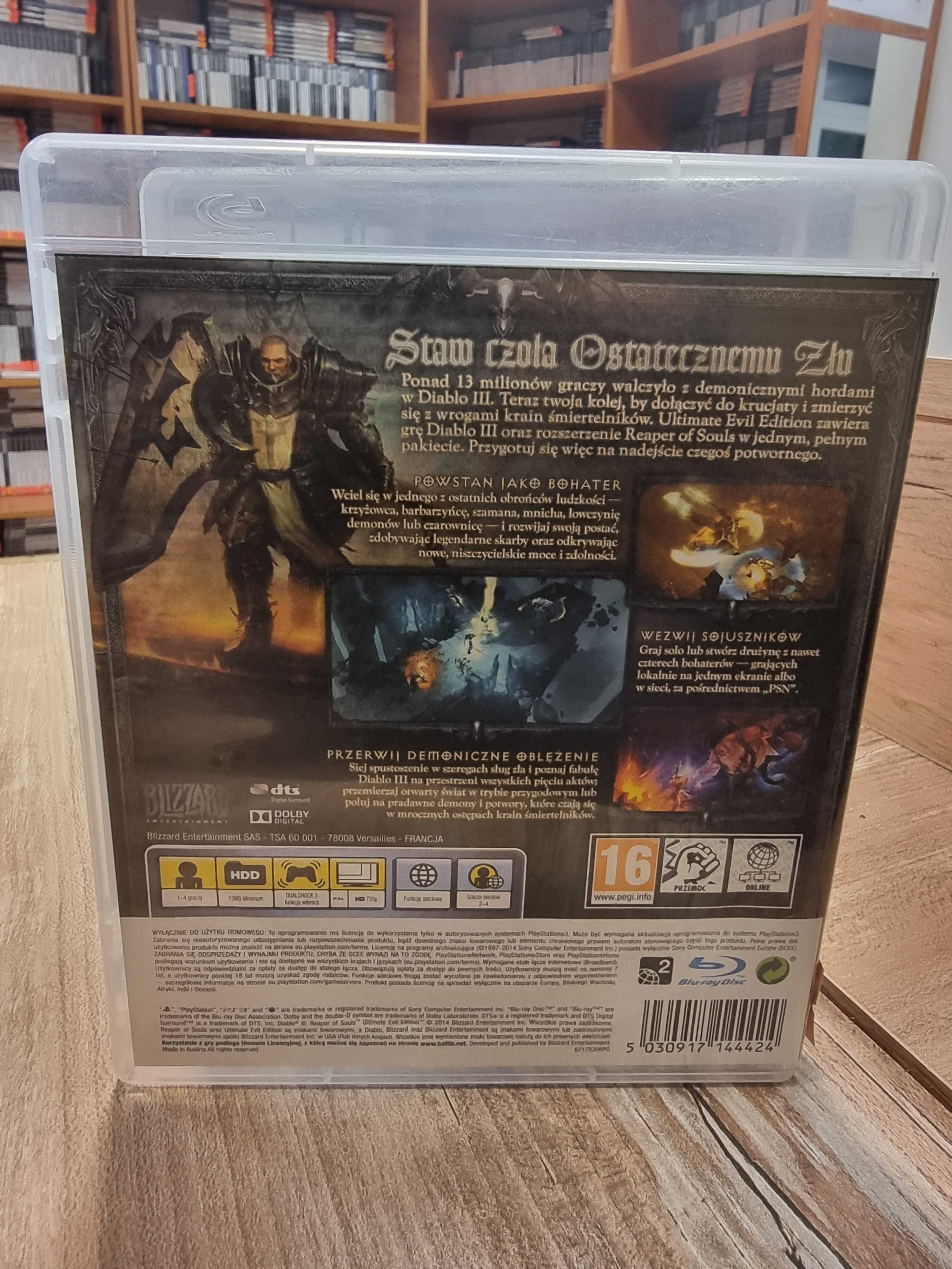 DIABLO III 3 REAPER OF SOULS Ultimate PS3 SklepRetroWWA Wysyłka Wymian
