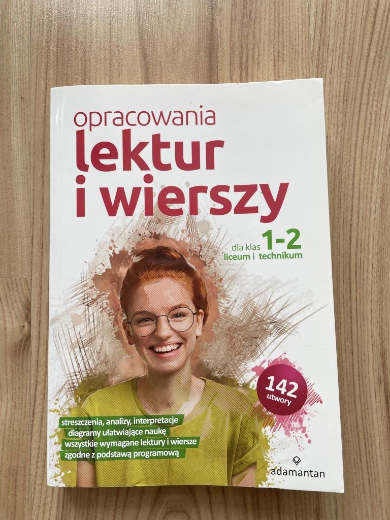 Opracowania lektur i wierszy 1-2 liceum/technikum