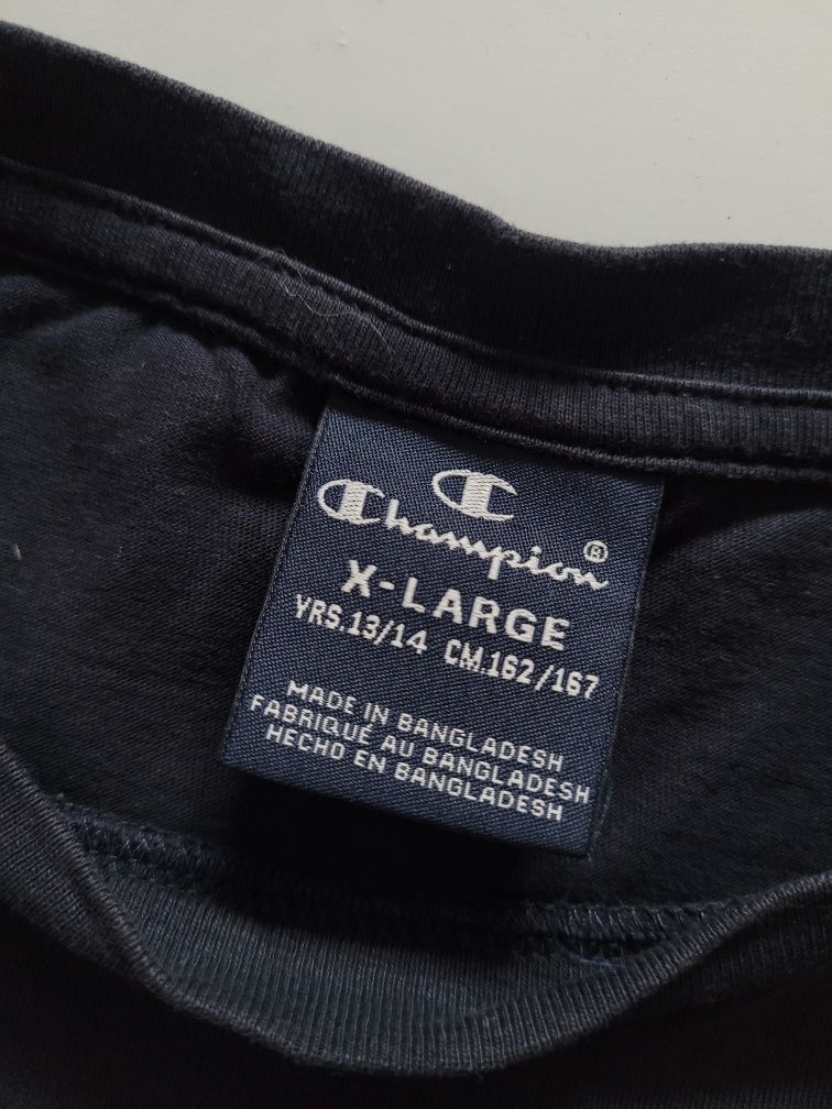 Granatowa bluzka tshirt Champion unisex XS/S 34/36