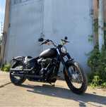 Harley Street Bob/Kask Gratis/Michelin Commander