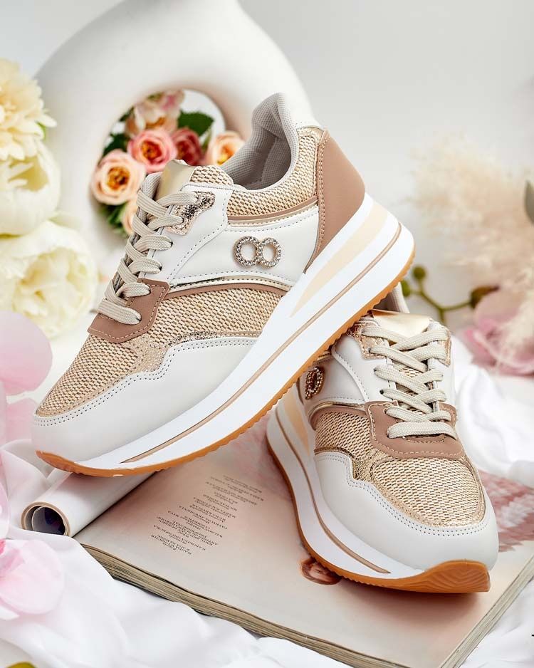 2 KOLORY 36 37 38 sneakersy 39 40 41 na ukrytej koturnie srebrna nić