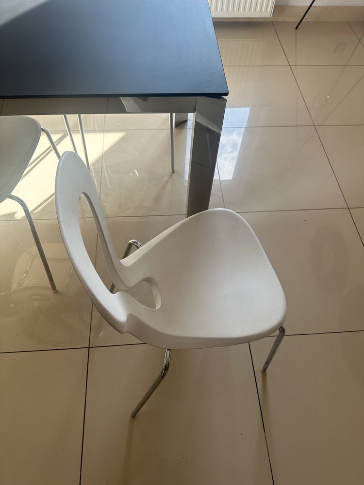 Stół Calligaris wraz z 6 krzeslami zestaw wloski premium