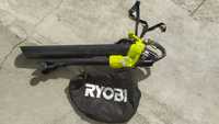 RYOBI Soprador e triturador de folhas com saco,