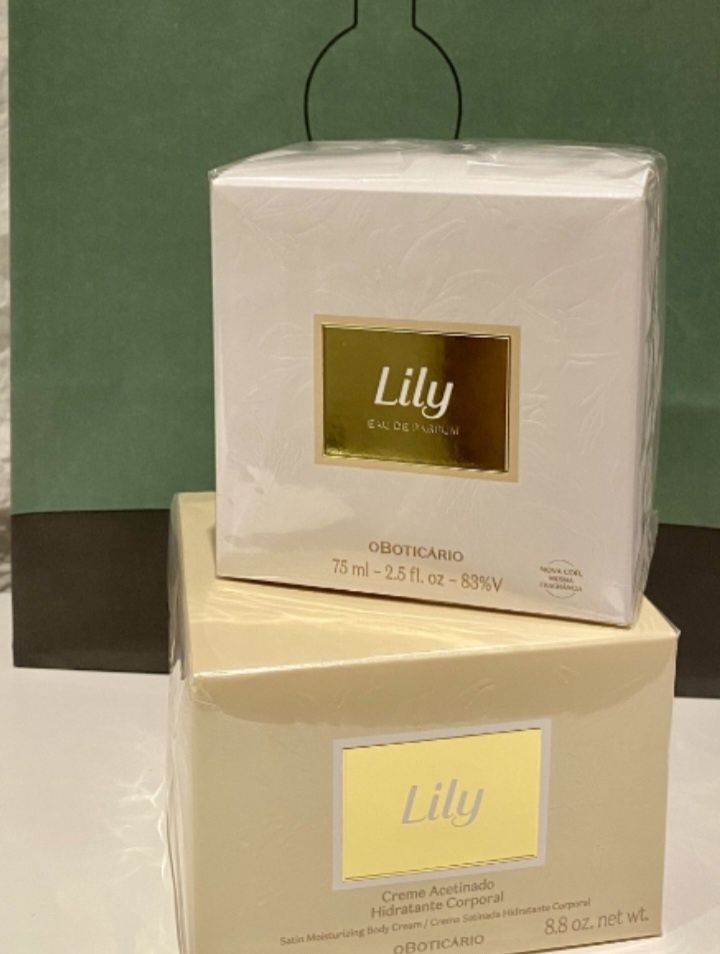 Kit Lily perfume e creme acetinado novo