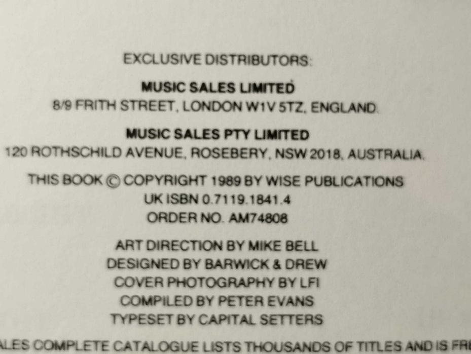 Partituras Chris de Burgh, Anthology