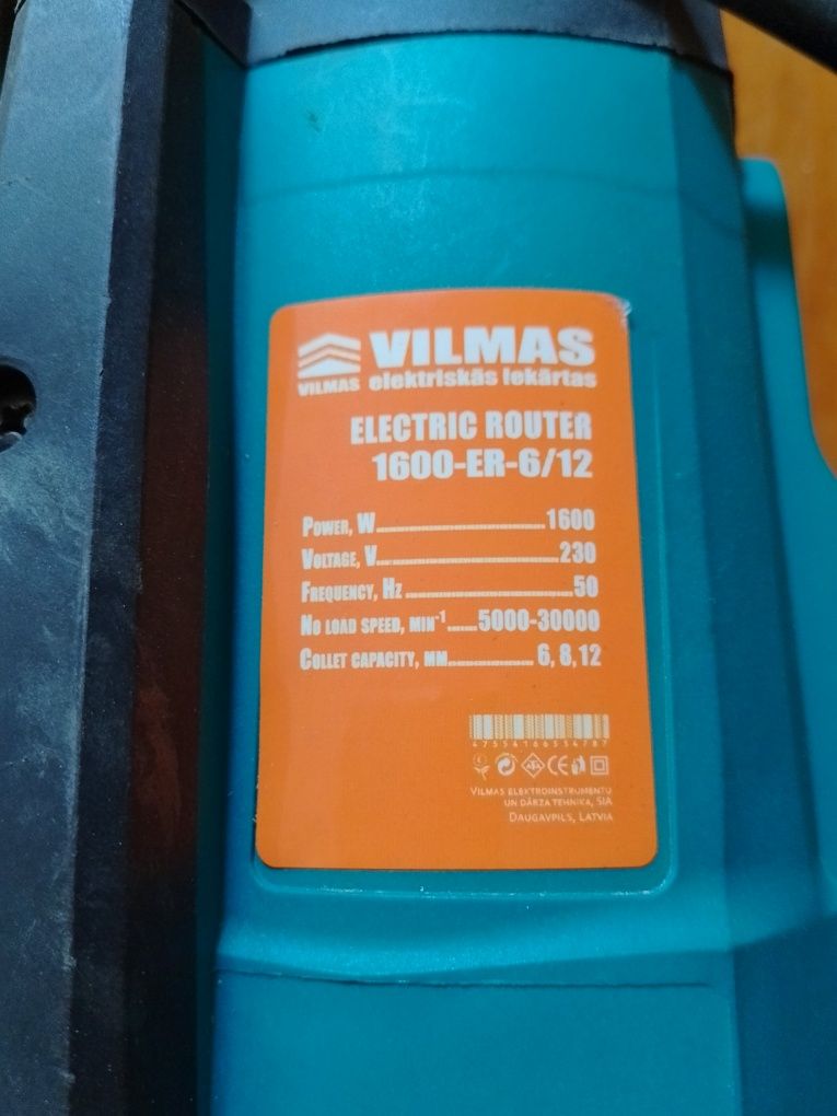 Ручний фрезер Vilmas 1600 er 6,8,12