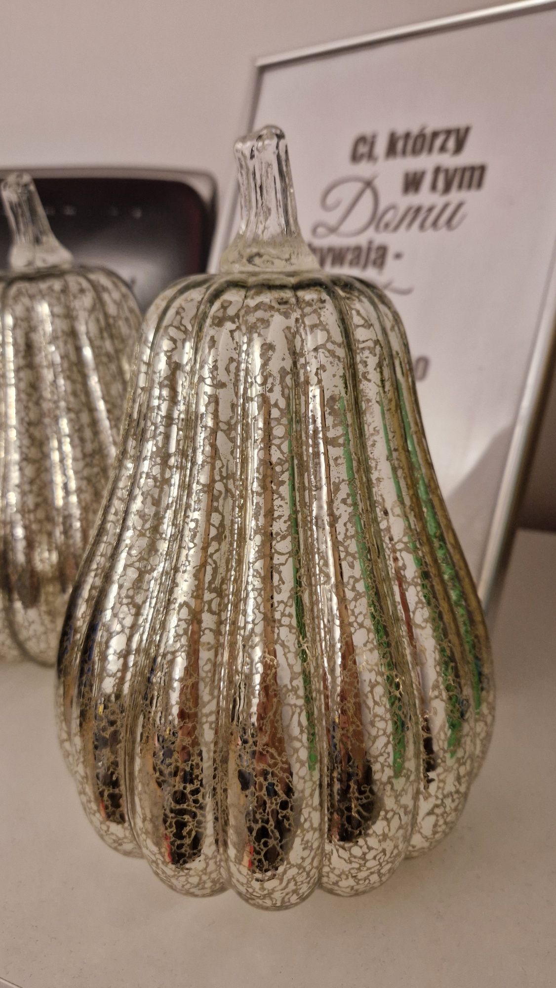 Simpdecor szklana dynia z oświetlenie LED dekoracja