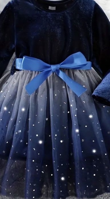 Sukienka świąteczna welurowa 116