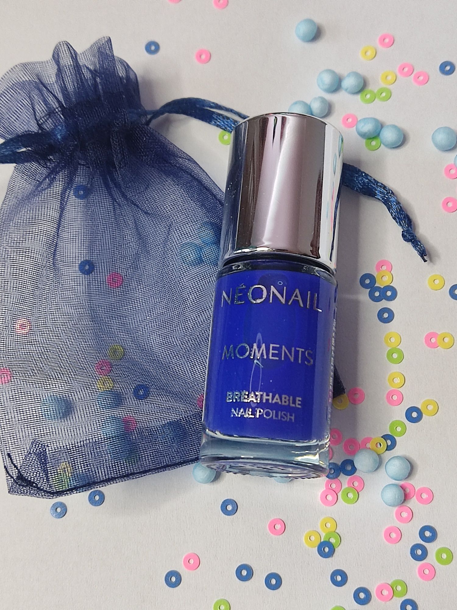 Nowy lakier klasyczny neonail moments night sky 7081-7 nail polish