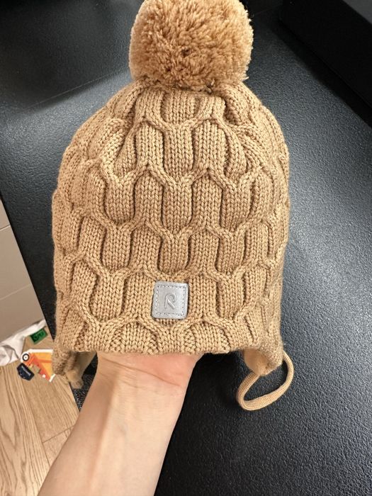Czapka dziecięca Reima — rozm. 50, 100% merino, stan idealny