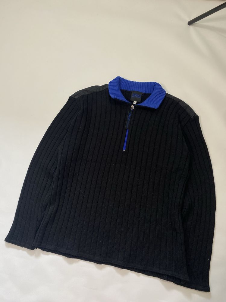 Свитер Versace Jeans Couture крупной вязки Lampo