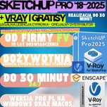 SketchUp Pro 18-2025 PL Legalna Licencja + V-Ray + gratisy OD FIRMY FV