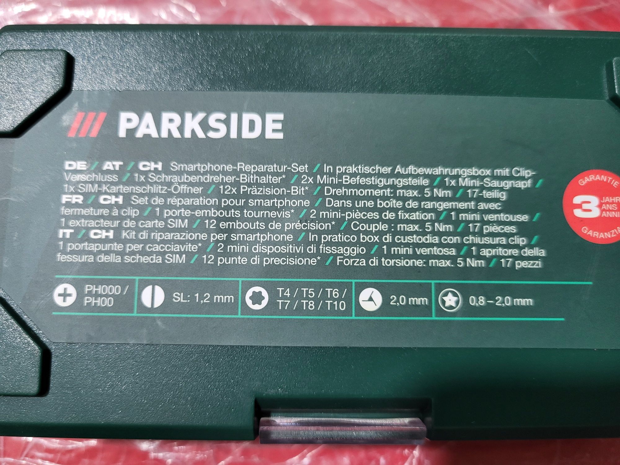 Набір інструментів для ремонту смартфонів 17 пр. Parkside HG 11397