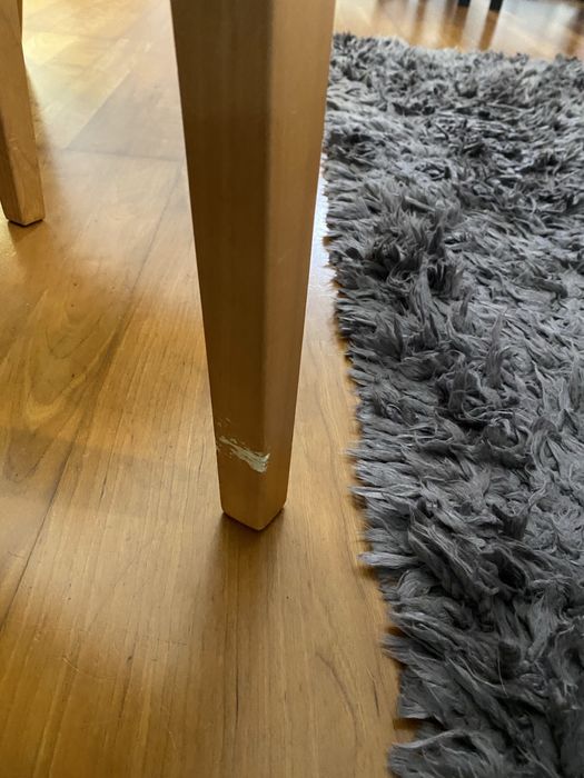 6 cadeiras de mesa de jantar com capas novas