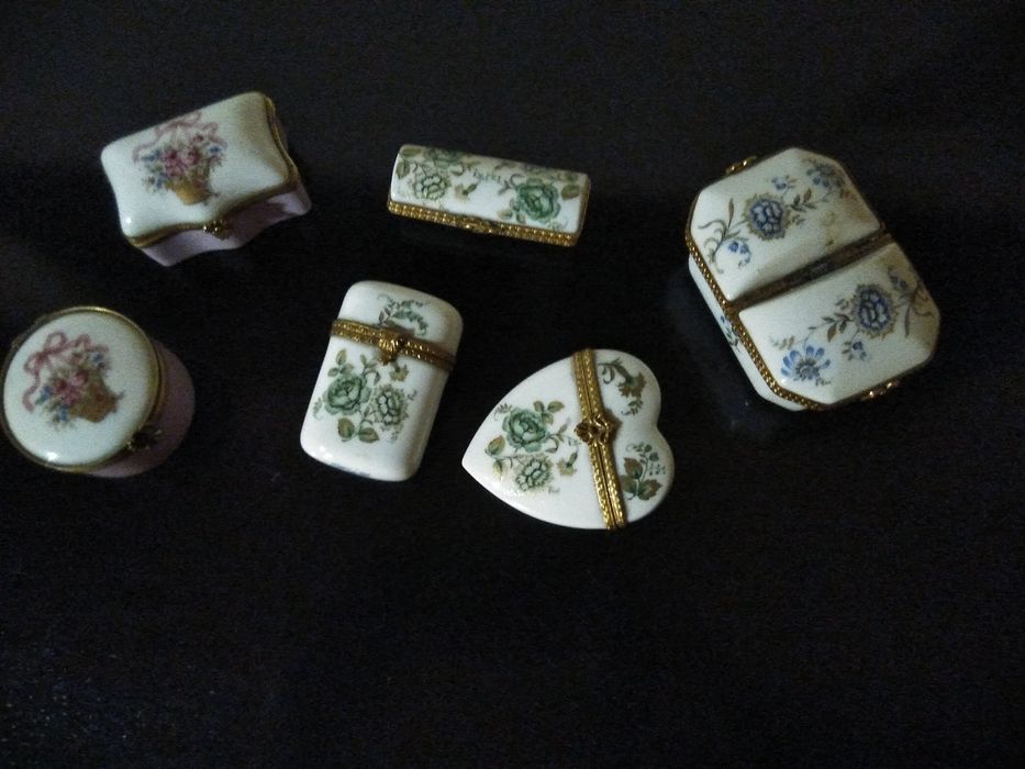 Conjunto de caixas de coleção de limoges francês