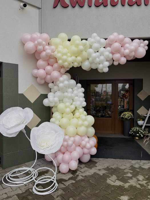 Scianki balonowe, balonowe girlandy, balony