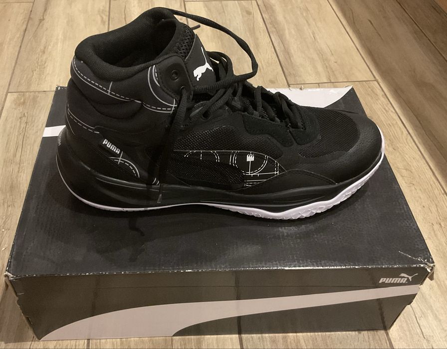 Buty Puma Playmaker Pro Mid Courtside Black/Czarne, Oryginał Nowe.