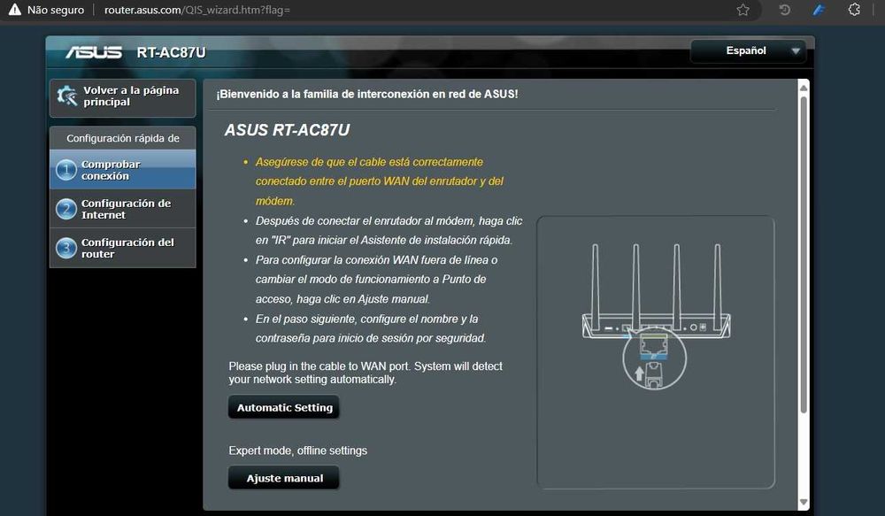 ASUS RT-AC87U AC2400 Router Gigabit