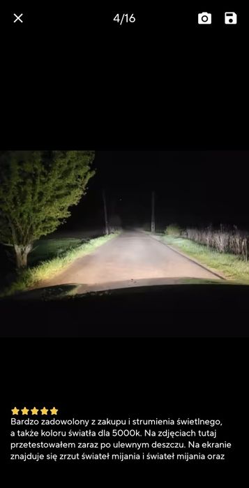DAWNKNIGHT K5C mini 80W 4300K LED żarówki NOWE